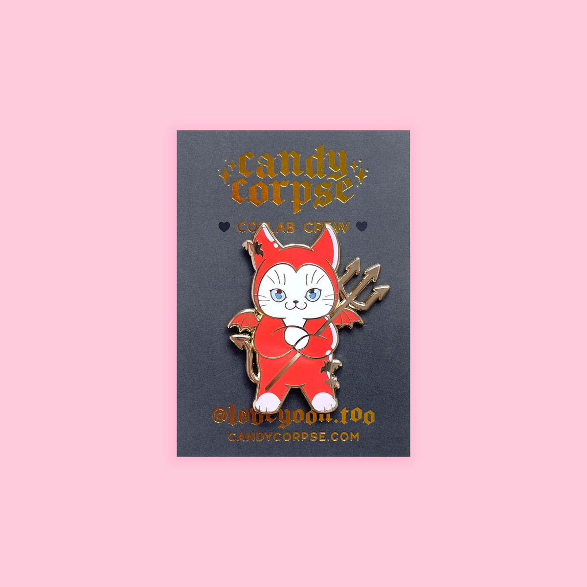Devil Cat Pin – Candy Corpse